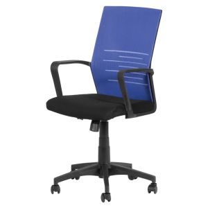 Работен офис стол Trendy 7041 - черен - син
