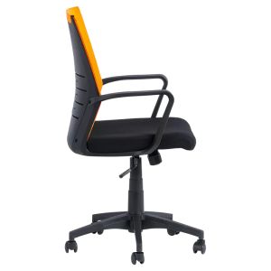 Работен офис стол Trendy 7041- черен - оранжев