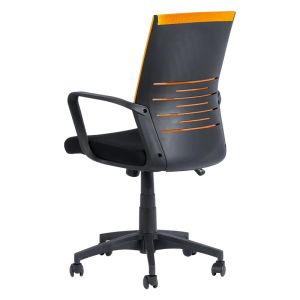 Работен офис стол Trendy 7041- черен - оранжев