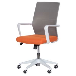 Работен офис стол Trendy 7044 - сив-оранжев