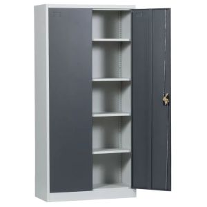 Метален шкаф Trendy CR-1235 EL SAND 90 - графит - сив