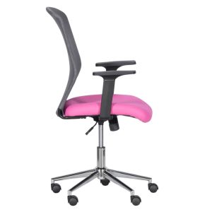 Работен офис стол Trendy 7047-1 - сив-розов