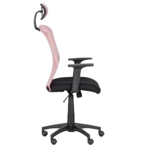 Президентски офис стол Trendy 7535 - розово - черен