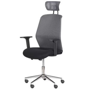 Президентски офис стол Trendy 7535-1 - сив - черен