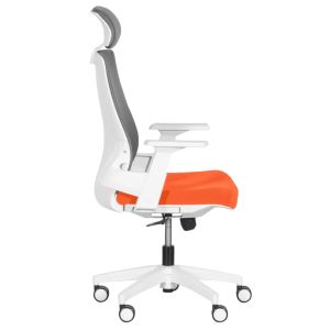 Президентски офис стол Trendy 7546 - оранжев - сив