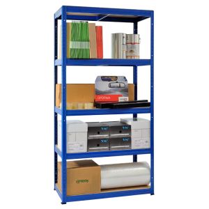 Метален стелаж STAR 180x90x40 см, до 175 кг на рафт - син