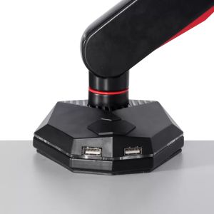 Геймърска стойка за монитор с газов амортисьор Trendy CR-530 - черно - червена