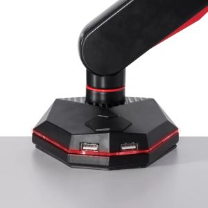 Геймърска стойка за монитор с газов амортисьор Trendy CR-530 - черно - червена