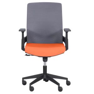 Работен офис стол Trendy 7545 - оранжев-сив