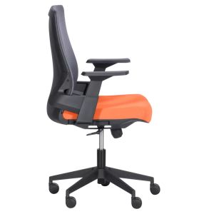 Работен офис стол Trendy 7545 - оранжев-сив