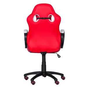 Геймърски стол с футболни мотиви Trendy 6300 - червено-бял