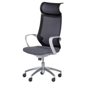 Президентски офис стол Trendy 7576 - сив-черен
