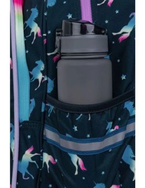 Светеща ученическа раница Coolpack - JIMMY - Blue unicorn