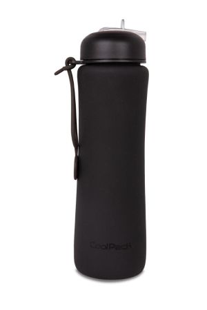 Сгъваема силиконова бутилка COOLPACK - PUMP - rpet BLACK