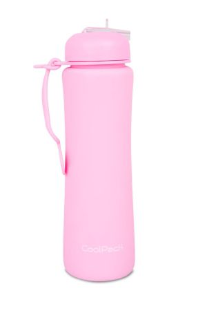 Сгъваема силиконова бутилка COOLPACK - PUMP - Powder pink