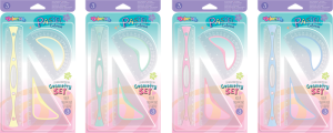 Геометричен к-кт 3 части Pastel Colorino