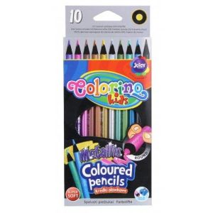 Цветни моливи Colorino металик 10 цвята