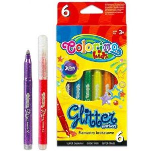 Брокатни флумастери Colorino 6 цвята