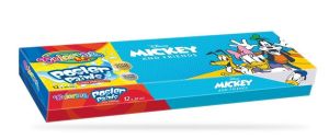 Темперни бои в бурканчета 12 цвята Mickey Mouse Colorino