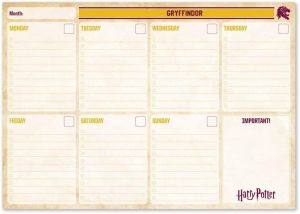 Седмичен планер А4 Грифиндор Harry Potter