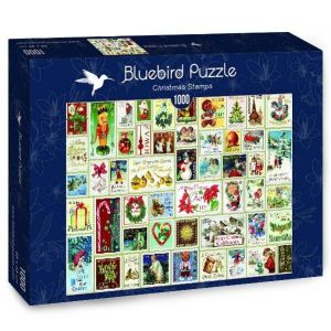 Пъзел Bluebird от 1000 части - Коледни пощенски марки