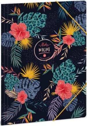 Папка с ластик А4 Ars Una Aloha night (5088)