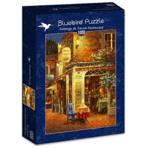 Пъзел Bluebird от 1000 части - Маса във френски ресторант