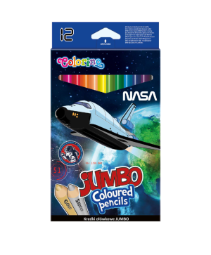 Цветни моливи Jumbo Nasa Colorino