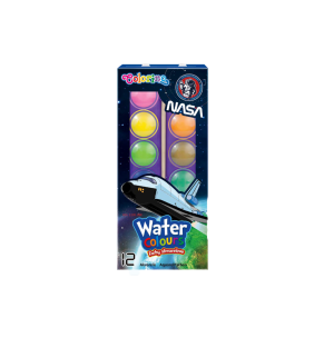 Акварелни бои 12 цвята Nasa Colorino