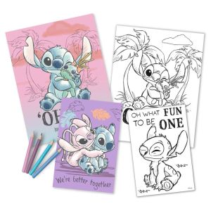 Комплект за оцветяване Stitch Ohana Means Family