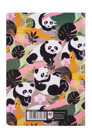 Тетрадка А5 Coolpack мека корица PP 32л. квадратчета Panda Gang