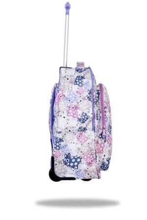 Ученическа раница на колела Coolpack - ALAN - White Bunny
