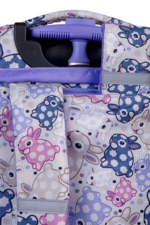 Ученическа раница на колела Coolpack - ALAN - White Bunny