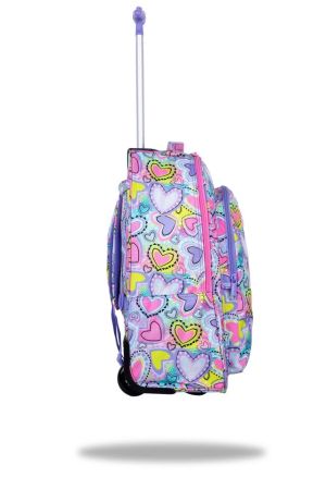 Ученическа раница на колела Coolpack - ALAN - Pastel Hearts