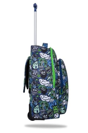 Ученическа раница на колела Coolpack - ALAN - Monster Team