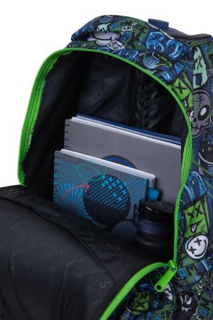 Ученическа раница на колела Coolpack - ALAN - Monster Team