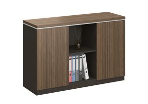 Шкаф Corona, 1200 х 400 х 800 mm, ПДЧ, дъб Рейн и тъмносиво