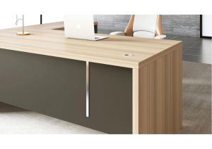 Бюро Toscana, 1400 х 700 х 750 mm, ПДЧ 40 mm, светъл дъб и сиво