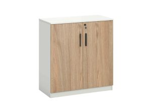 Шкаф Avrora, 800 х 400 х 840 mm, ПДЧ, бряст и бяло