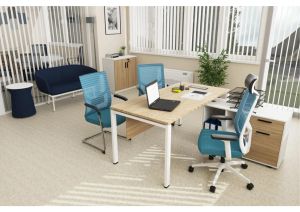 Шкаф Avrora, 800 х 400 х 840 mm, ПДЧ, бряст и бяло