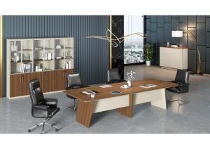 Шкаф Sahara, със стъклени врати, 800 х 400 х 2000 mm, ПДЧ, дъб и сиво