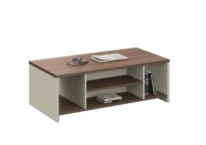 Ниска маса Marbella, 1200 х 600 х 420 mm, правоъгълен плот, ПДЧ 25 mm, дъб и сиво