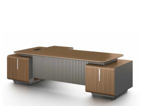 Бюро Capri, 2800 х 2050 х 760 mm, орех и сиво