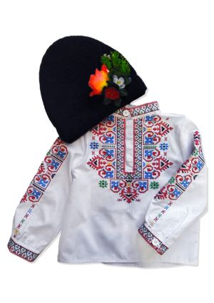 Традиционна българска детска народна риза с шевица