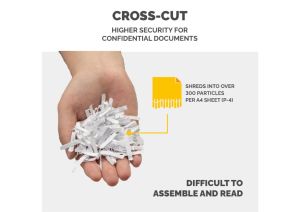 Fellowes Шредер за унищожаване на документи Powershred LX25, P-4, Cross-Cut, черен