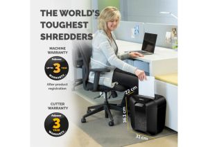 Fellowes Шредер за унищожаване на документи Powershred LX25, P-4, Cross-Cut, черен