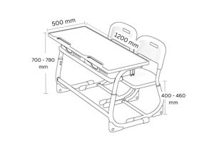 Регулируем ученически комплект TRENDY DUO UP