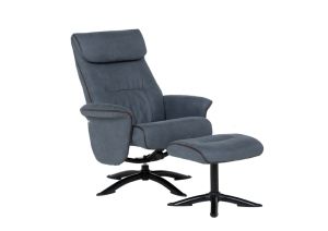 Кресло с табуретка SORELLI - кафяво