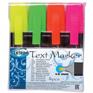 Текст маркер 4 цвята CENTRUM 80469