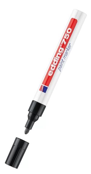 Перманентен лаков маркер edding® 750 paint marker с объл връх 2 - 4 милиметра черен